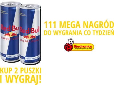 Konkurs "Red Bull 111 Megawatt" Biedronka