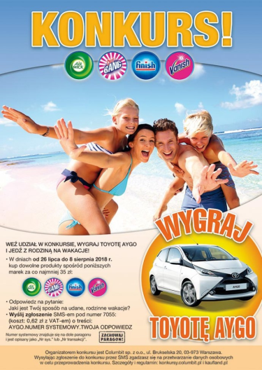 Konkurs "Jedź z rodziną na wakacje!" Kaufland
