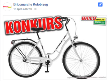 Kołobrzeg: Konkurs "Wygraj rower" Bricomarche