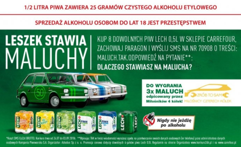 Konkurs "LESZEK stawia maluchy" Carrefour, 18+