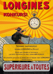 Konkurs "Szukamy Najstarszego Zegarka Longines w Polsce"