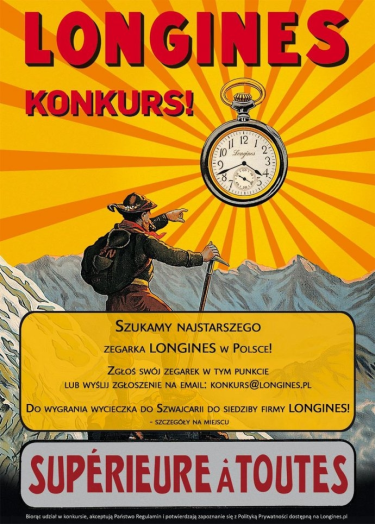 Konkurs "Szukamy Najstarszego Zegarka Longines w Polsce"