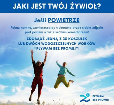 Konkurs fotograficzny "Pływam bez Promili - Powietrze"