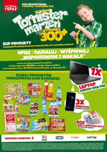 Konkurs "Tornister marzeń, czyli wyprawka 300+" TOPAZ