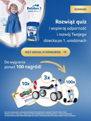 Konkurs "Kolejny kroczek to pierwszy roczek"