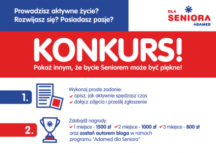 Konkurs "Historie seniorów" 55+ Adamed
