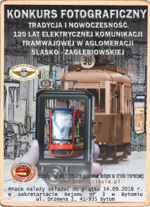 Konkurs "Tradycja i nowoczesność. 120 lat Elektrycznej Komunikacji Tramwajowej w Aglomeracji Śląsko-Zagłębiowskiej"