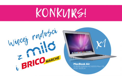 Konkurs "Wybierz markę Milo - wygraj Apple macbook air"