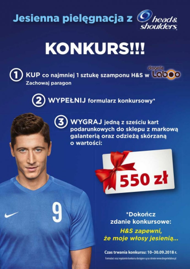 Konkurs "Jesienna pielęgnacja z H&S" Drogerie Laboo