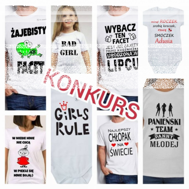 Wygraj koszulkę lub body z własnym tekstem