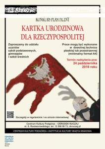 Konkurs plastyczny "Kartka urodzinowa dla Rzeczypospolitej"