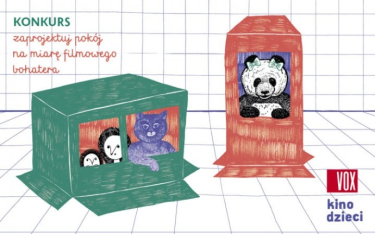 Konkurs plastyczny "Zaprojektuj pokój na miarę filmowego bohatera i weź udział w konkursie Kino Dzieci i VOX  kino dzieci"