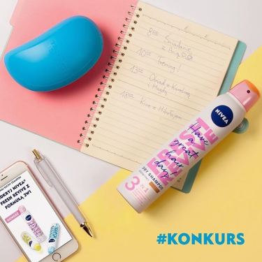 Konkurs fotograficzny: Wygraj jeden ze 30 zestawów NIVEA z Suchymi Szamponami 3 w 1 oraz szczotką Tangle Teezer!