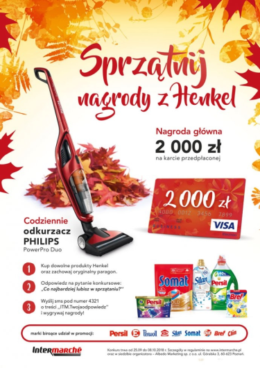 Konkurs "Sprzątnij nagrody z Henkel" Intermarche