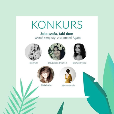 Konkurs "Jaka szafa, taki dom – wyraź swój styl z salonami Agata"