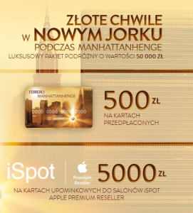 Loteria "Złote chwile w Nowym Jorku"