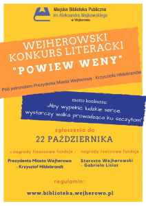 XIII Edycja Wejherowskiego Konkursu Literackiego "Powiew Weny"