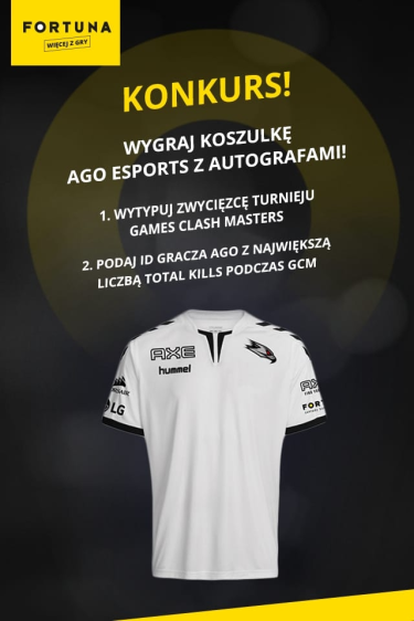 Wygraj koszulke AGO ESPORTS z autografami CSCenter.pl! do godz. 12:00