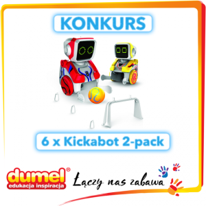 Wygraj zestaw 2 robotów Kickabot