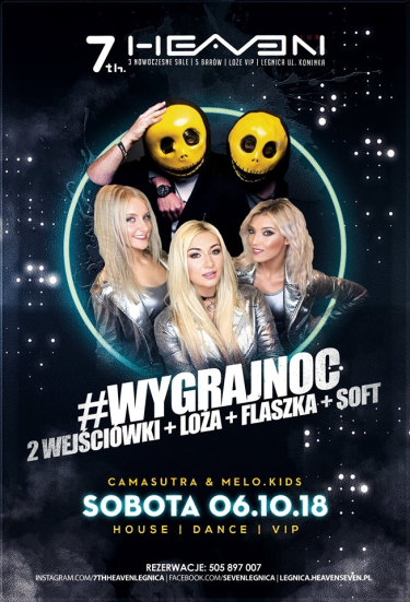 Legnica: Konkurs "Sobota w Seven Heaven" 18+