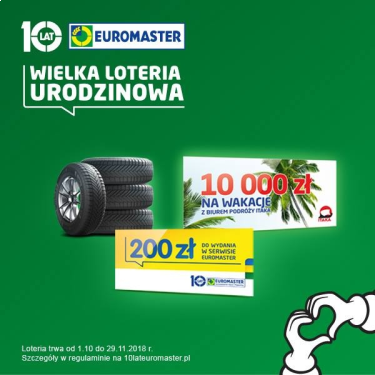 Wielka loteria urodzinowa Euromaster