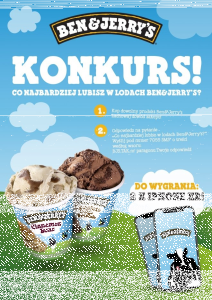 Konkurs "Co najbardziej lubisz w lodach Ben&Jerry's?"