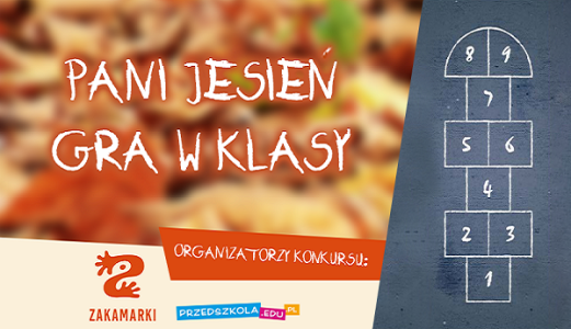 Konkurs plastyczny dla przedszkolaków "Pani Jesień gra w klasy"