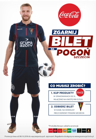 Szczecin: Konkurs "Idź na mecz z Coca-Cola"