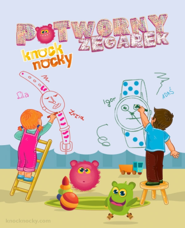 Przedszkolny konkurs plastyczny "Potworny zegarek Knock Nocky"
