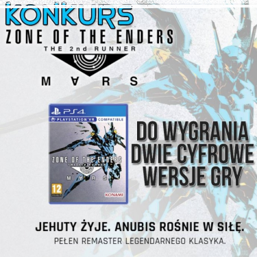 Konkurs "Zone of the Enders: The 2nd Runner 2018r."