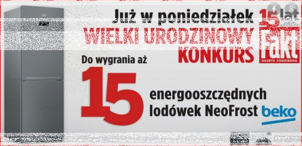 Konkurs "15 urodziny FAKT"