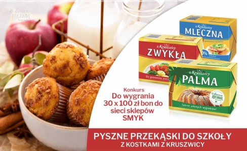 Konkurs fotograficzno-kulinarny "Pyszne przekąski do szkoły z kostkami z Kruszwicy"