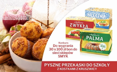 Konkurs fotograficzno-kulinarny "Pyszne przekąski do szkoły z kostkami z Kruszwicy"