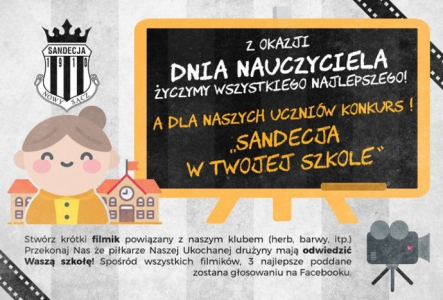 Małopolskie: Konkurs "Piłkarze Sandecji mogą odwiedzić Twoją szkołę"