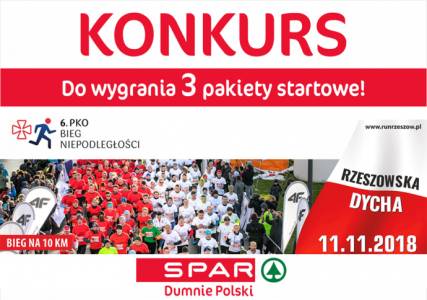 Rzeszów: Wygraj pakiet startowy na 6 PKO Bieg Niepodległości