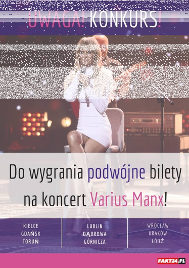Wygraj 1 z 8 podwójnych zaproszeń na koncert Varius Manx