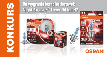 Wygraj jeden z pięciu kompletów żarówek Night Breaker Laser