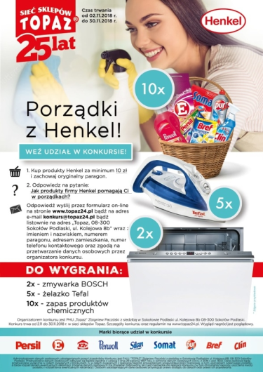 Konkurs "Porządki z Henkel" Topaz