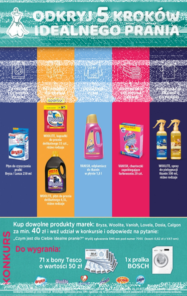 Konkurs "Idealne pranie w 5 krokach" Tesco