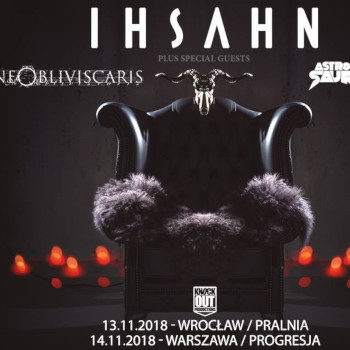 Wrocław: Konkurs "Ihsahn + Ne Obliviscaris, Astrosaur, 13.11" do godz. 12:00