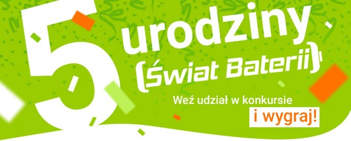 Konkurs "5 urodziny sklepu Świat Baterii"
