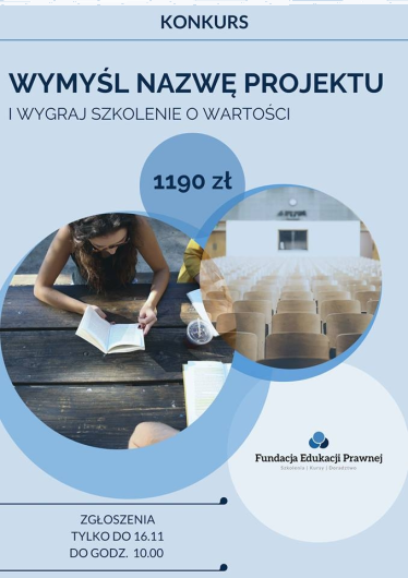 Konkurs na nazwę projektu szkoleniowego