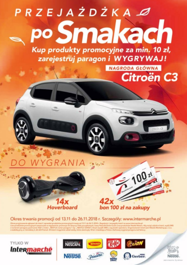 Loteria "Przejażdżka po smakach" Intermarche