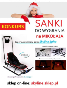 Wygraj nowoczesne sanki! do godz. 17:00