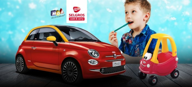 Konkurs plastyczny "Narysuj wymarzoną zabawkę i wygraj fiata 500 lub jedną ze 113 nagród" Selgros