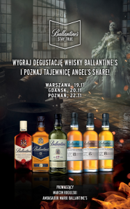 Gdańsk, Poznań, Warszawa: Konkurs "Jesienne warsztaty z Ambasadorem Ballantine’s" 18+