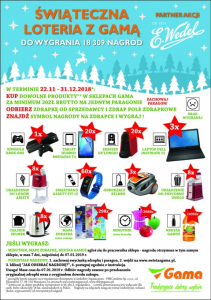 Świąteczna loteria z Gamą
