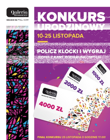 Konkurs "Urodzinowy Galerii Bronowice"