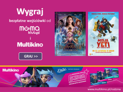 Konkurs "Co tydzień wejściówki do Multikina od mamaklub.pl"
