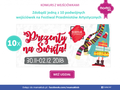 Konkurs "Zgarnij wejściówki na Festiwal Sztuki i Przedmiotów Artystycznych w Poznaniu"